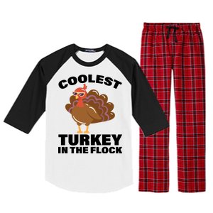 Coolest Turkey In The Flock Raglan Sleeve Pajama Set