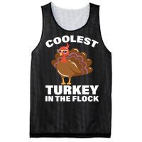 Coolest Turkey In The Flock Mesh Reversible Basketball Jersey Tank