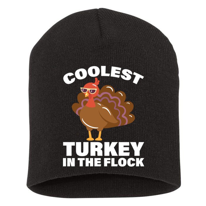Coolest Turkey In The Flock Short Acrylic Beanie