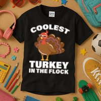 Coolest Turkey In The Flock Kids T-Shirt