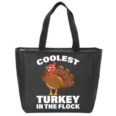 Coolest Turkey In The Flock Zip Tote Bag