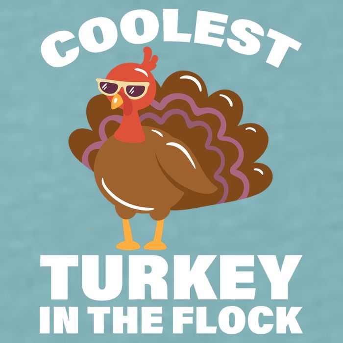 Coolest Turkey In The Flock Sueded Cloud Jersey T-Shirt