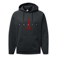 City Of Paris France Performance Fleece Hoodie