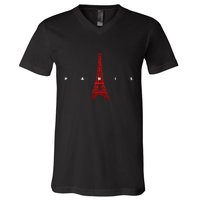 City Of Paris France V-Neck T-Shirt