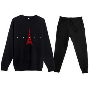 City Of Paris France Premium Crewneck Sweatsuit Set