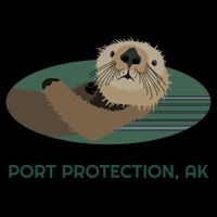 Cute Otter Port Protection Alaska Coast Resident Fisherman Funny Gift Bucket Hat