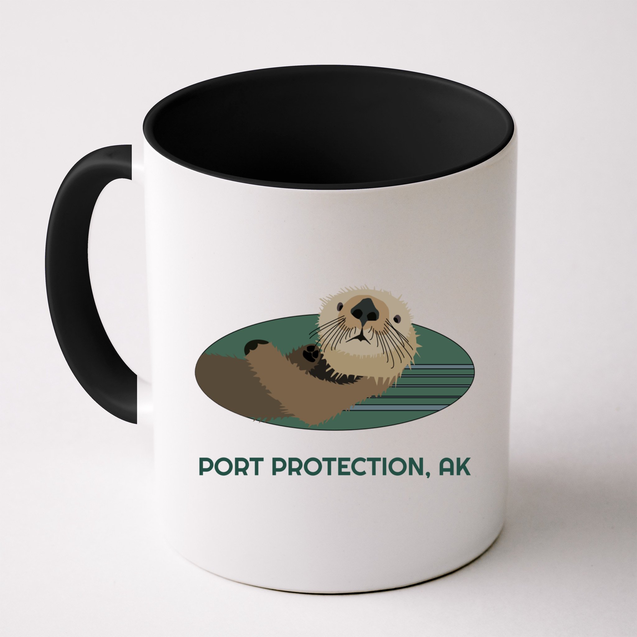 Cute Otter Port Protection Alaska Coast Resident Fisherman Funny Gift Mug