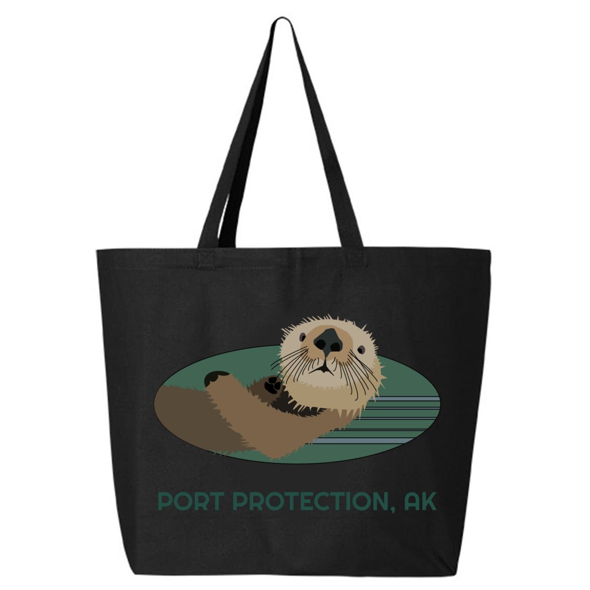 Cute Otter Port Protection Alaska Coast Resident Fisherman Funny Gift 25L Jumbo Tote