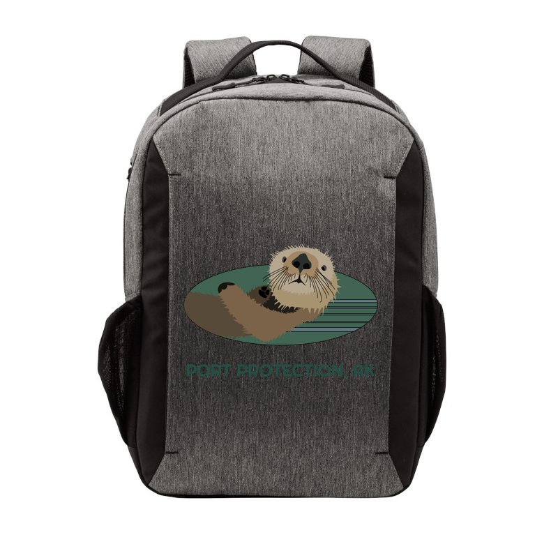 Cute Otter Port Protection Alaska Coast Resident Fisherman Funny Gift Vector Backpack