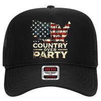 Country Over Party Democracy Matters High Crown Mesh Back Trucker Hat