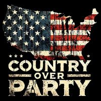 Country Over Party Democracy Matters Drawstring Bag