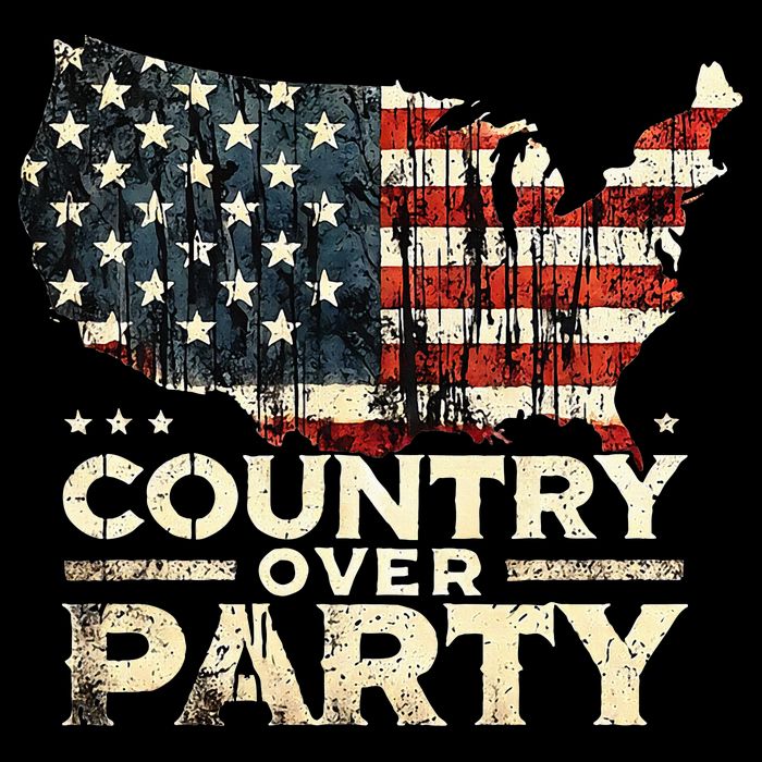 Country Over Party Democracy Matters Drawstring Bag