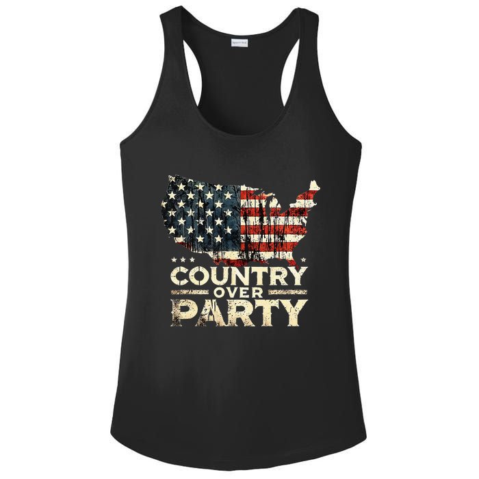 Country Over Party Democracy Matters Ladies PosiCharge Competitor Racerback Tank