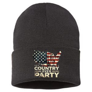 Country Over Party Democracy Matters Sustainable Knit Beanie