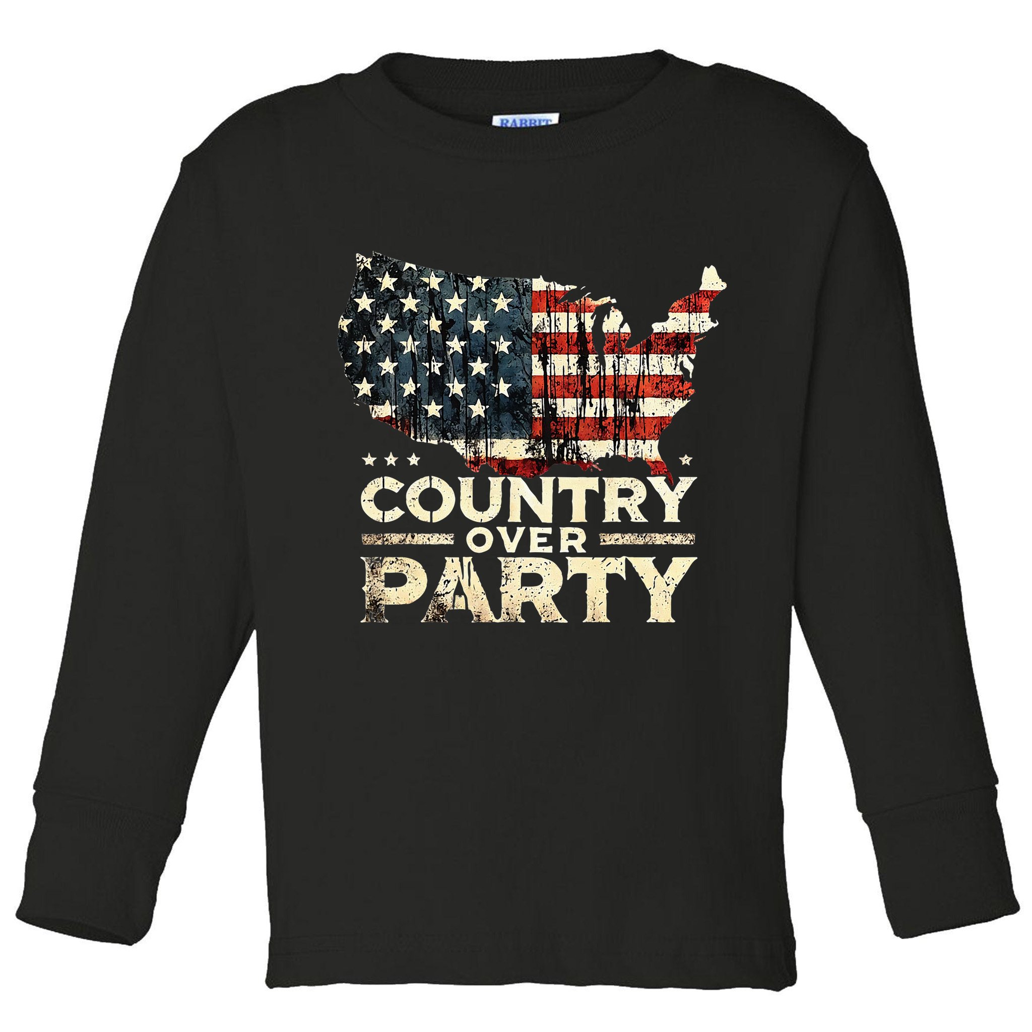 Country Over Party Democracy Matters Toddler Long Sleeve Shirt