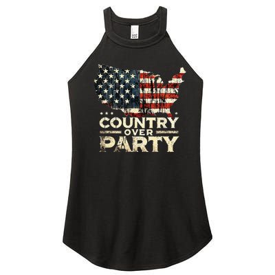 Country Over Party Democracy Matters Women's Perfect Tri Rocker Tank