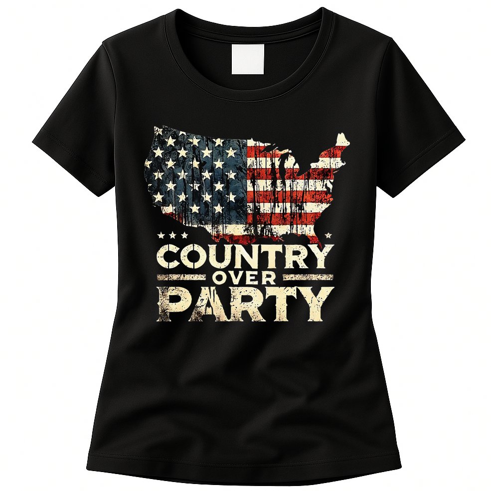 Country Over Party Democracy Matters Womens T-Shirt