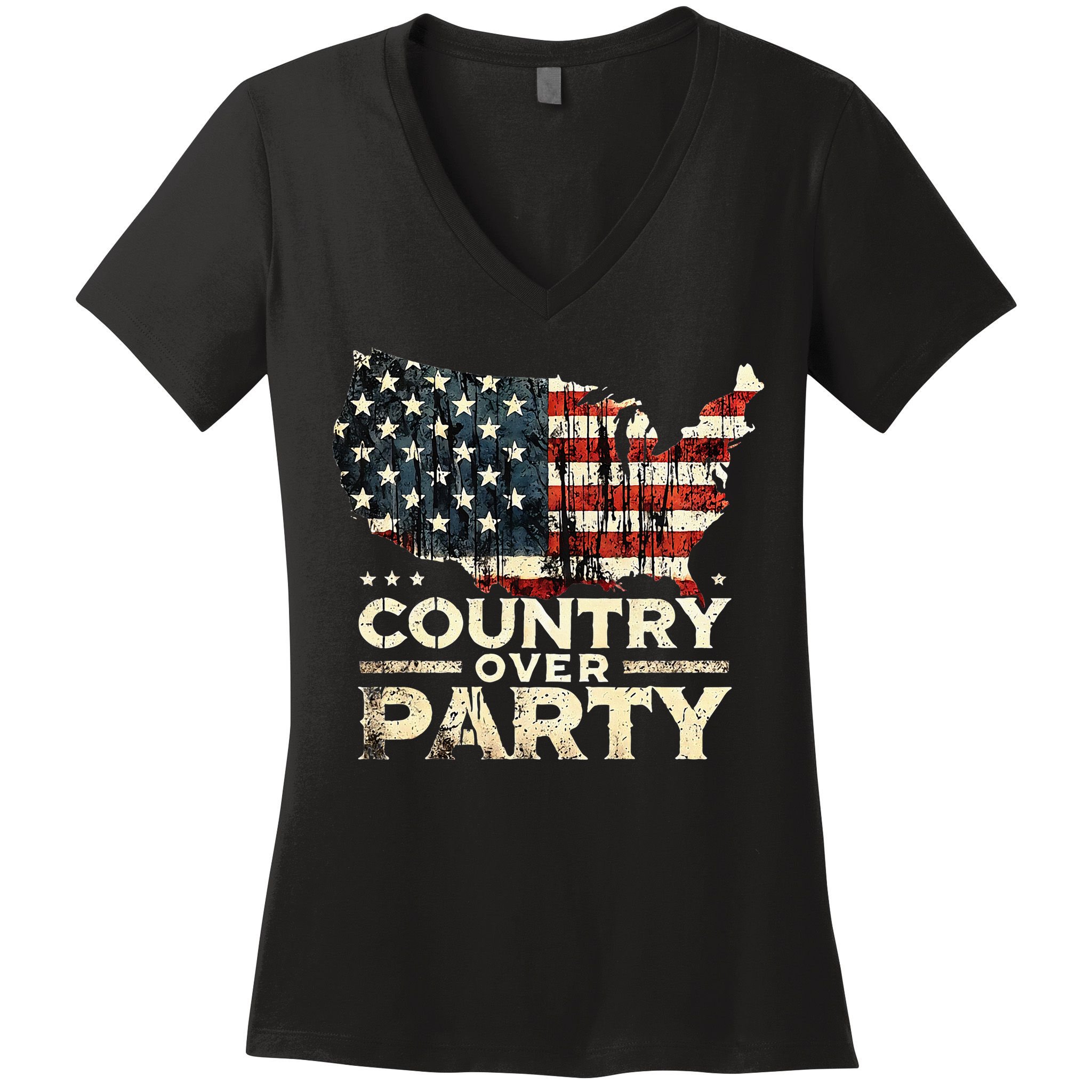 Country Over Party Democracy Matters Women's V-Neck T-Shirt