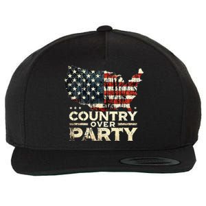 Country Over Party Democracy Matters Wool Snapback Cap