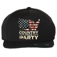 Country Over Party Democracy Matters Wool Snapback Cap