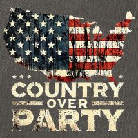 Country Over Party Democracy Matters Cotton Canvas Backpack