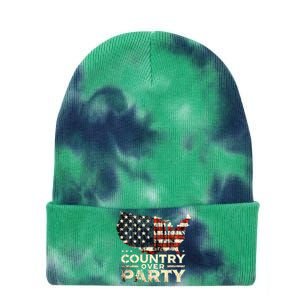 Country Over Party Democracy Matters Tie Dye 12in Knit Beanie