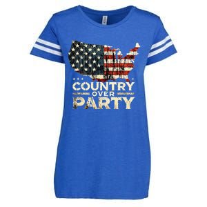 Country Over Party Democracy Matters Enza Ladies Jersey Football T-Shirt