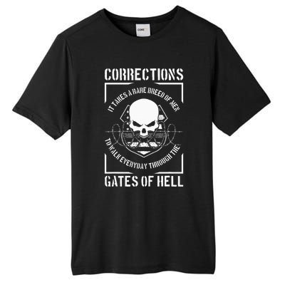 Correctional Officer Proud Corrections Officer Tall Fusion ChromaSoft Performance T-Shirt