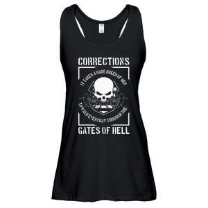 Correctional Officer Proud Corrections Officer Ladies Essential Flowy Tank