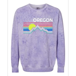 City Of Portland Oregon Retro Sunset Colorblast Crewneck Sweatshirt