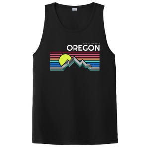 City Of Portland Oregon Retro Sunset PosiCharge Competitor Tank