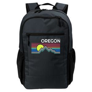 City Of Portland Oregon Retro Sunset Daily Commute Backpack