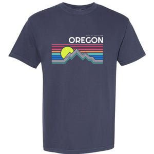 City Of Portland Oregon Retro Sunset Garment-Dyed Heavyweight T-Shirt