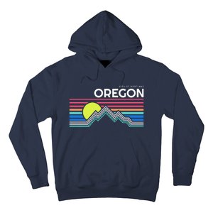 City Of Portland Oregon Retro Sunset Hoodie