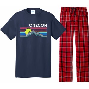 City Of Portland Oregon Retro Sunset Pajama Set