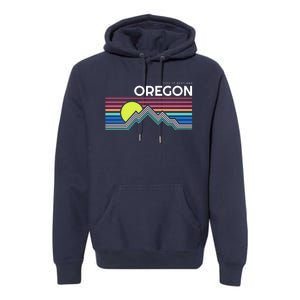 City Of Portland Oregon Retro Sunset Premium Hoodie