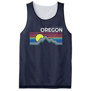 City Of Portland Oregon Retro Sunset Mesh Reversible Basketball Jersey Tank