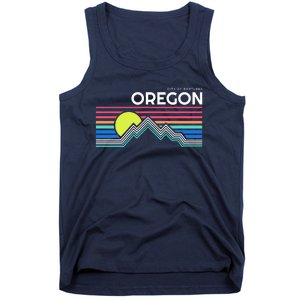 City Of Portland Oregon Retro Sunset Tank Top