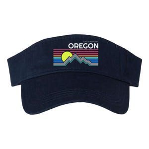 City Of Portland Oregon Retro Sunset Valucap Bio-Washed Visor