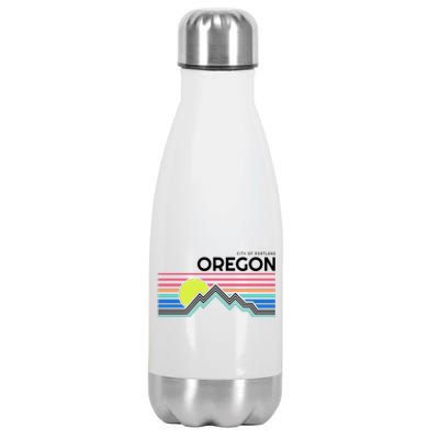 City Of Portland Oregon Retro Sunset Stainless Steel Insulated Water Bottle