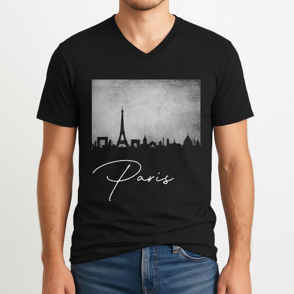 City Of Paris France V-Neck T-Shirt