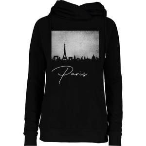 City Of Paris France Womens Funnel Neck Pullover Hood