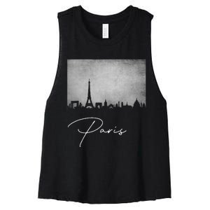 City Of Paris France Women's Racerback Cropped Tank