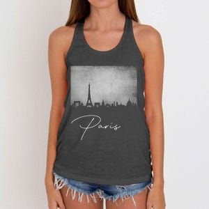 City Of Paris France Women's Knotted Racerback Tank