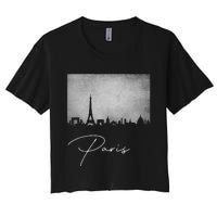 City Of Paris France Women's Crop Top Tee