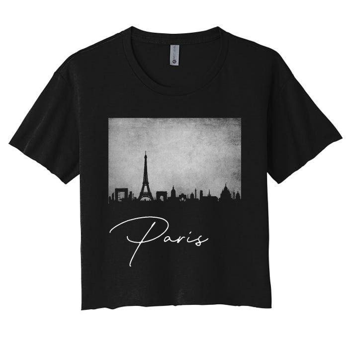 City Of Paris France Women's Crop Top Tee