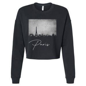 City Of Paris France Cropped Pullover Crew