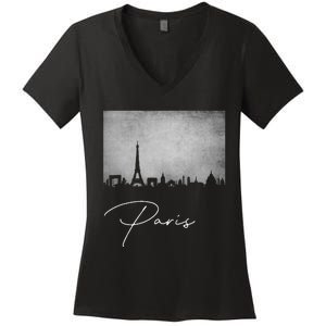 City Of Paris France Women's V-Neck T-Shirt