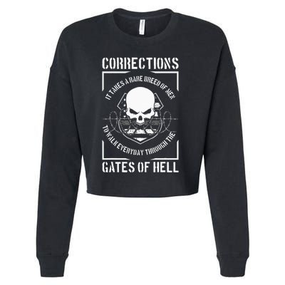 Correctional Officer Proud Corrections Officer Cropped Pullover Crew