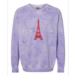 City Of Paris France Colorblast Crewneck Sweatshirt